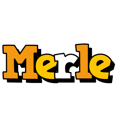 Merle cartoon logo