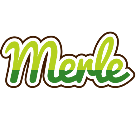 Merle golfing logo