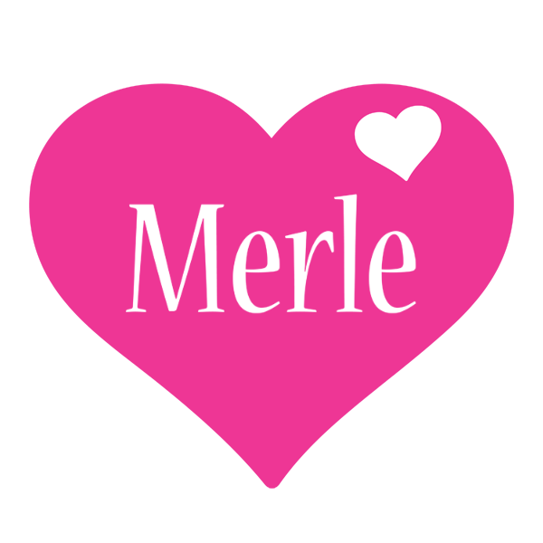 Merle love-heart logo