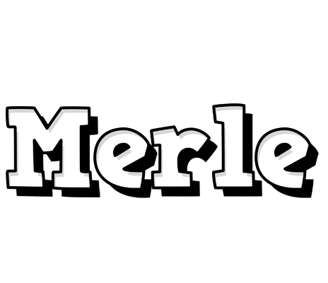 Merle snowing logo