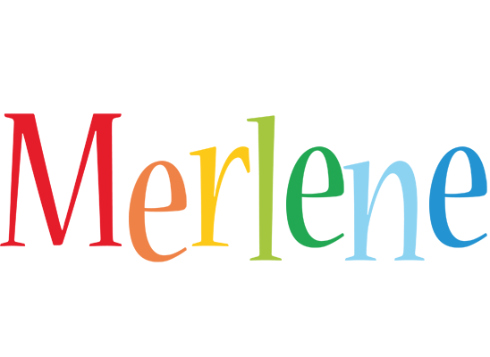 Merlene birthday logo