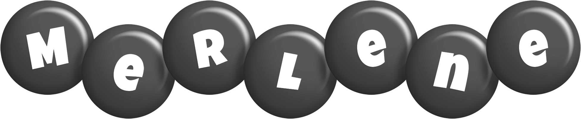 Merlene candy-black logo