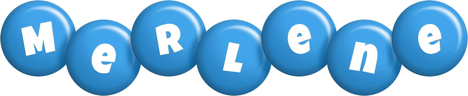 Merlene candy-blue logo