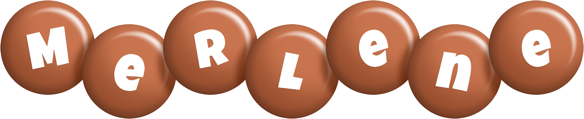 Merlene candy-brown logo