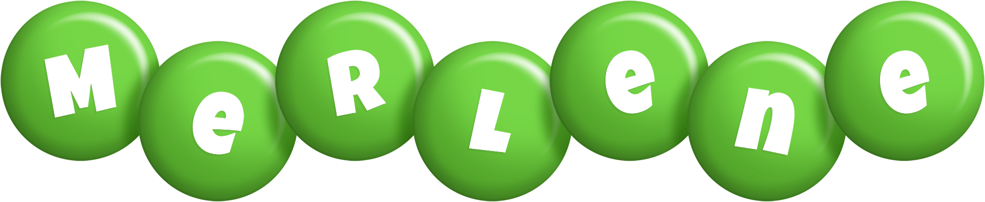 Merlene candy-green logo