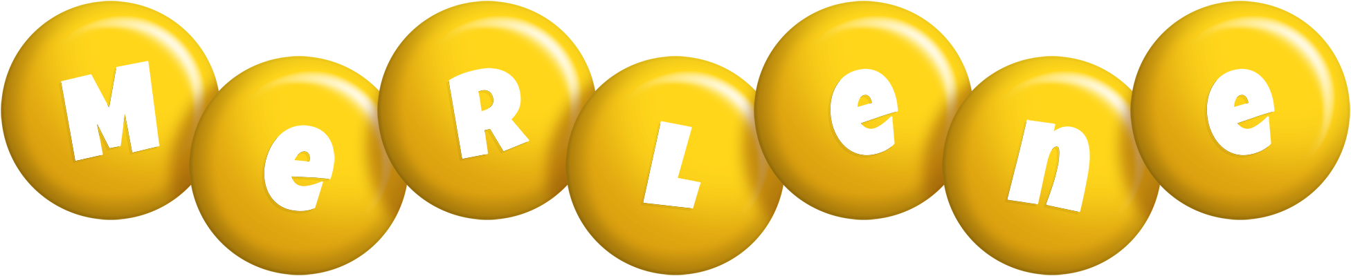 Merlene candy-yellow logo