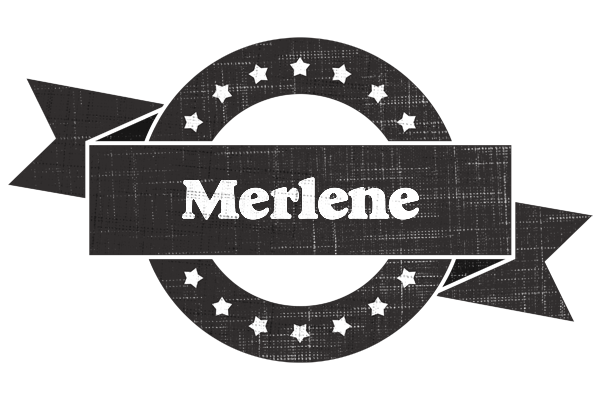 Merlene grunge logo