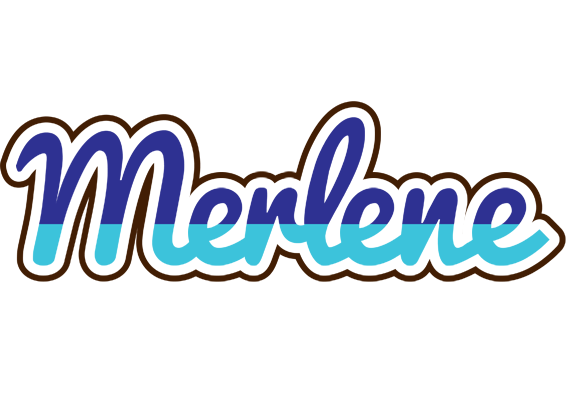 Merlene raining logo
