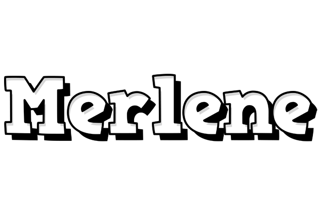 Merlene snowing logo