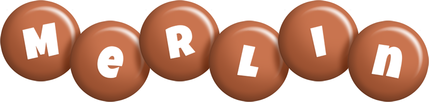 Merlin candy-brown logo