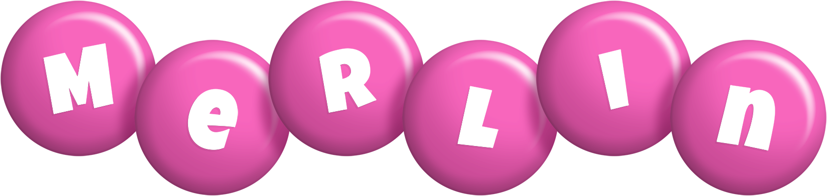 Merlin candy-pink logo