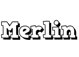 Merlin snowing logo