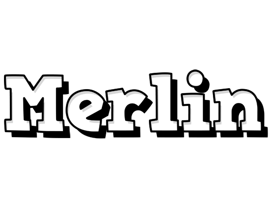 Merlin snowing logo