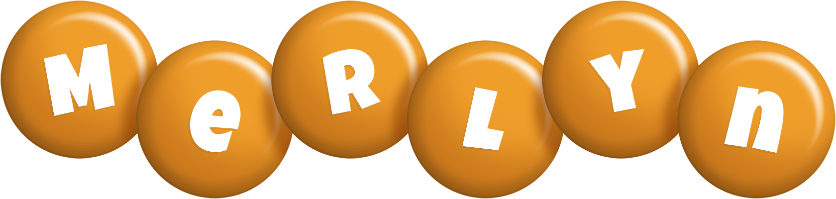 Merlyn candy-orange logo