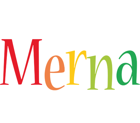 Merna birthday logo