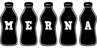 Merna bottle logo