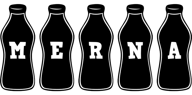 Merna bottle logo