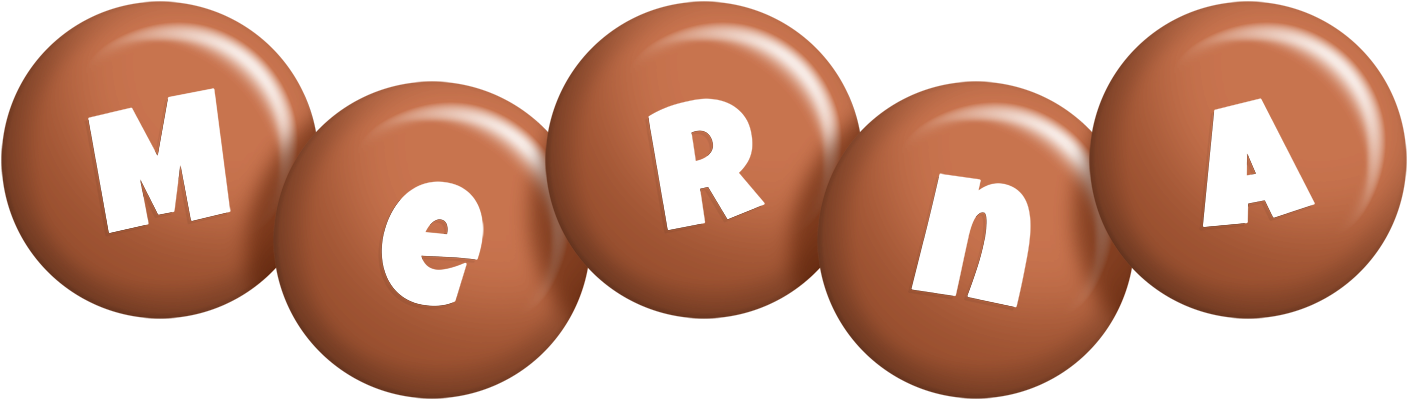 Merna candy-brown logo