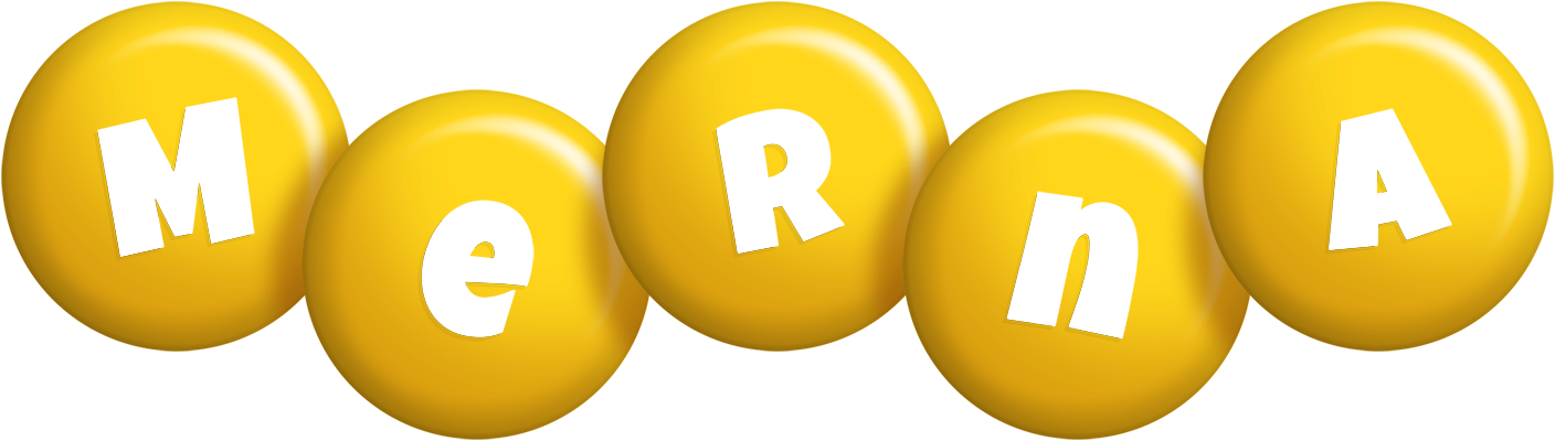 Merna candy-yellow logo