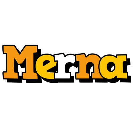 Merna cartoon logo