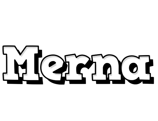 Merna snowing logo