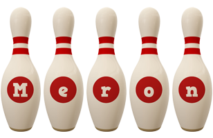 Meron bowling-pin logo