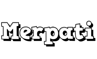 Merpati snowing logo