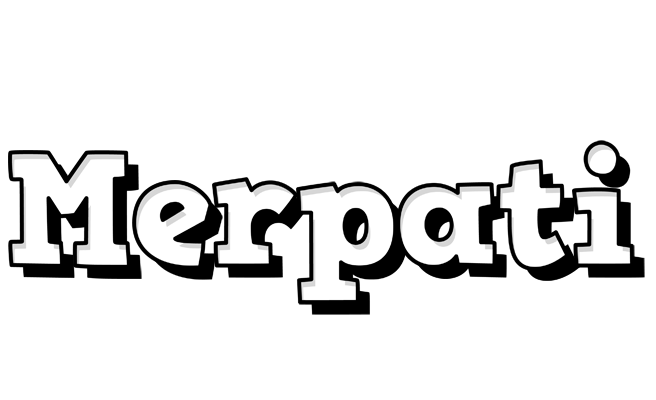 Merpati snowing logo