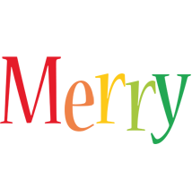 Merry birthday logo