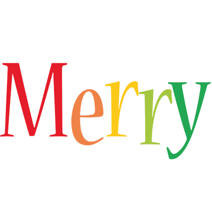 Merry birthday logo