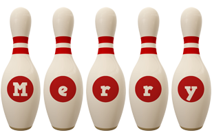 Merry bowling-pin logo