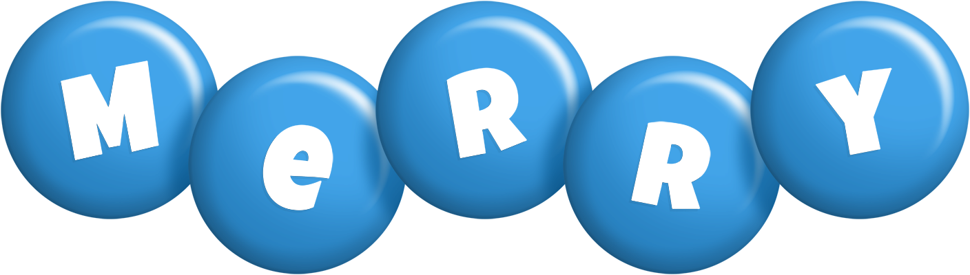 Merry candy-blue logo