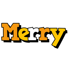 Merry cartoon logo