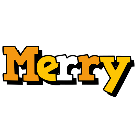 Merry cartoon logo