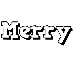 Merry snowing logo