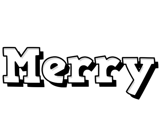 Merry snowing logo
