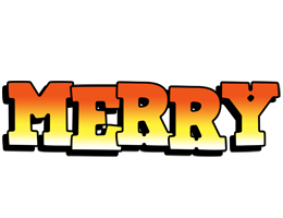 Merry sunset logo