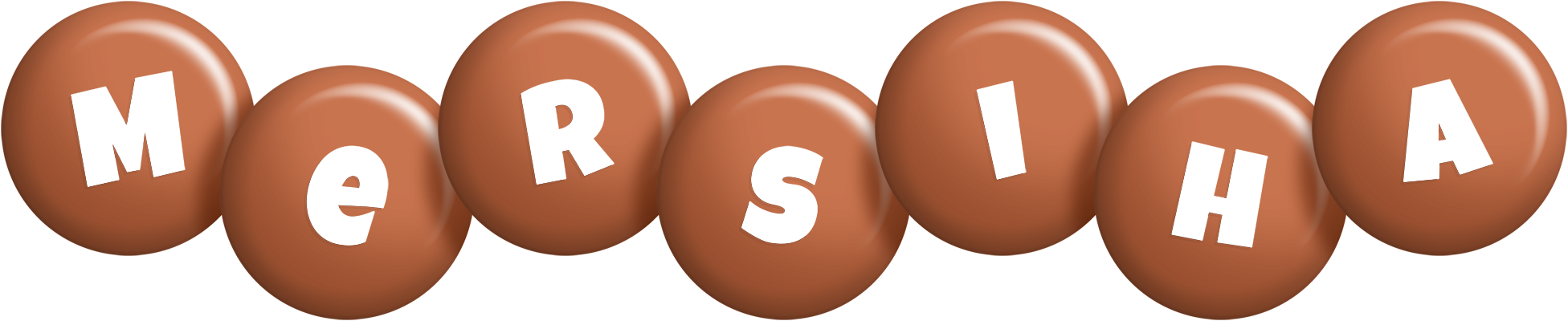 Mersiha candy-brown logo