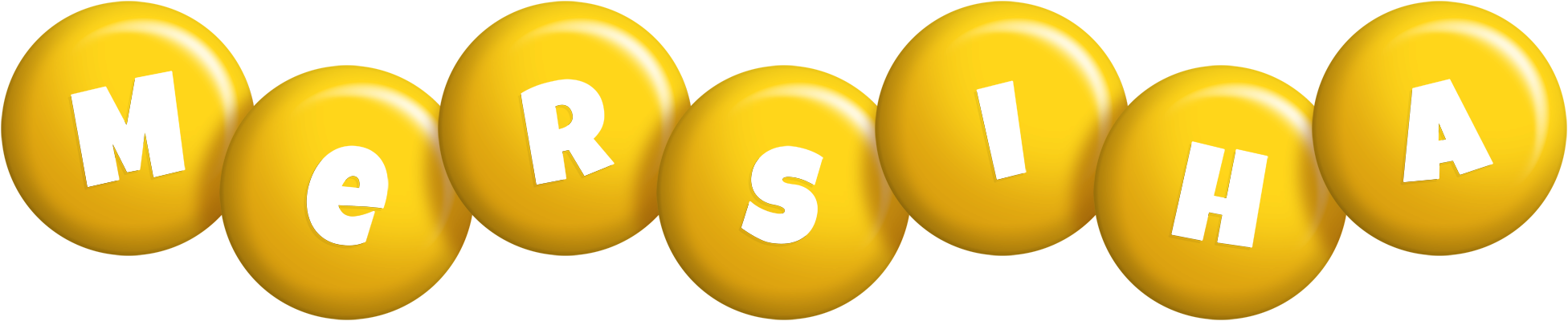 Mersiha candy-yellow logo