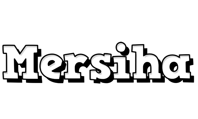 Mersiha snowing logo