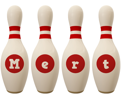 Mert bowling-pin logo