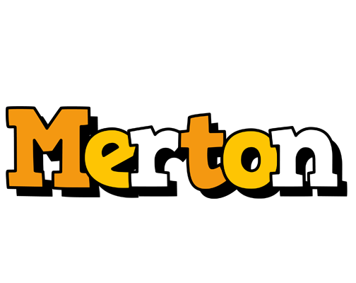 Merton cartoon logo