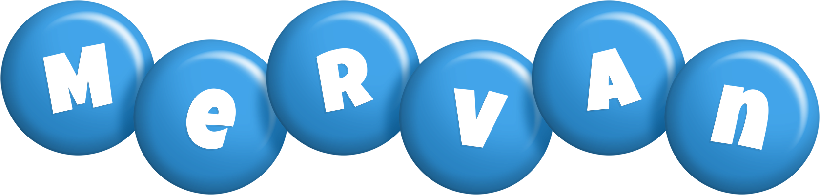 Mervan candy-blue logo