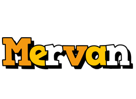 Mervan cartoon logo