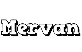 Mervan snowing logo
