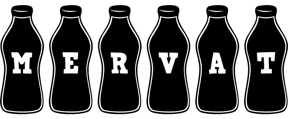 Mervat bottle logo