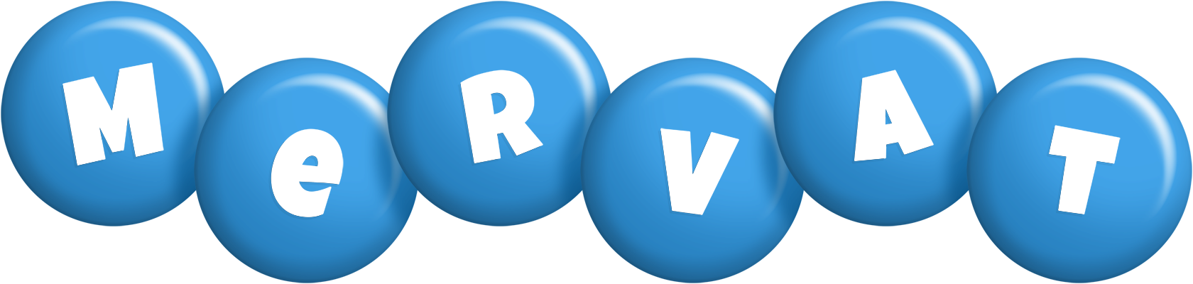 Mervat candy-blue logo
