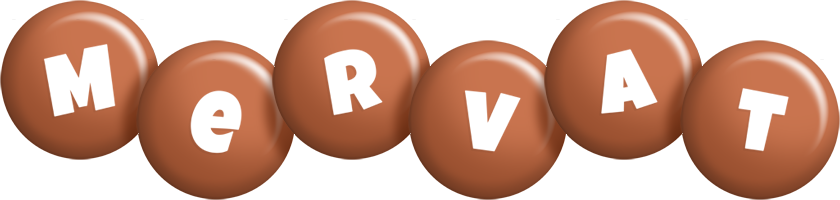 Mervat candy-brown logo