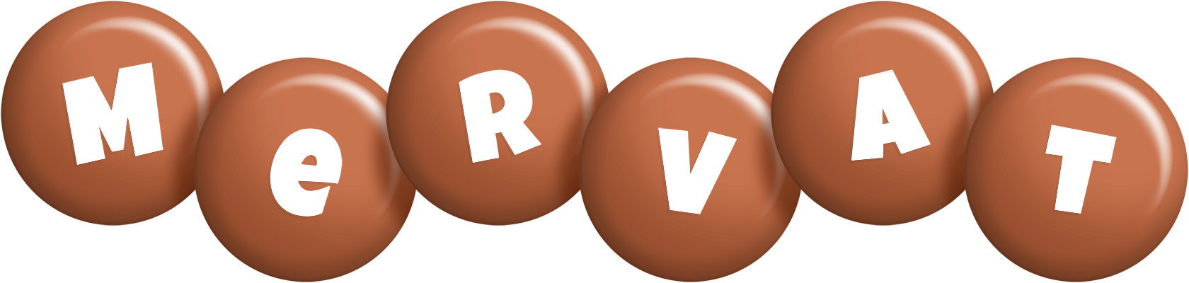 Mervat candy-brown logo