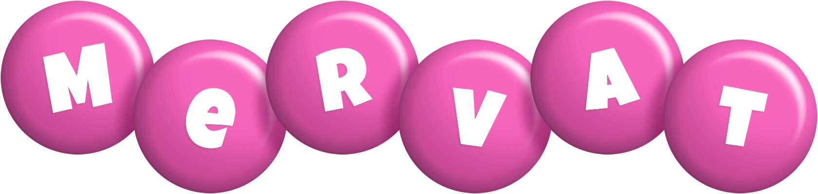 Mervat candy-pink logo